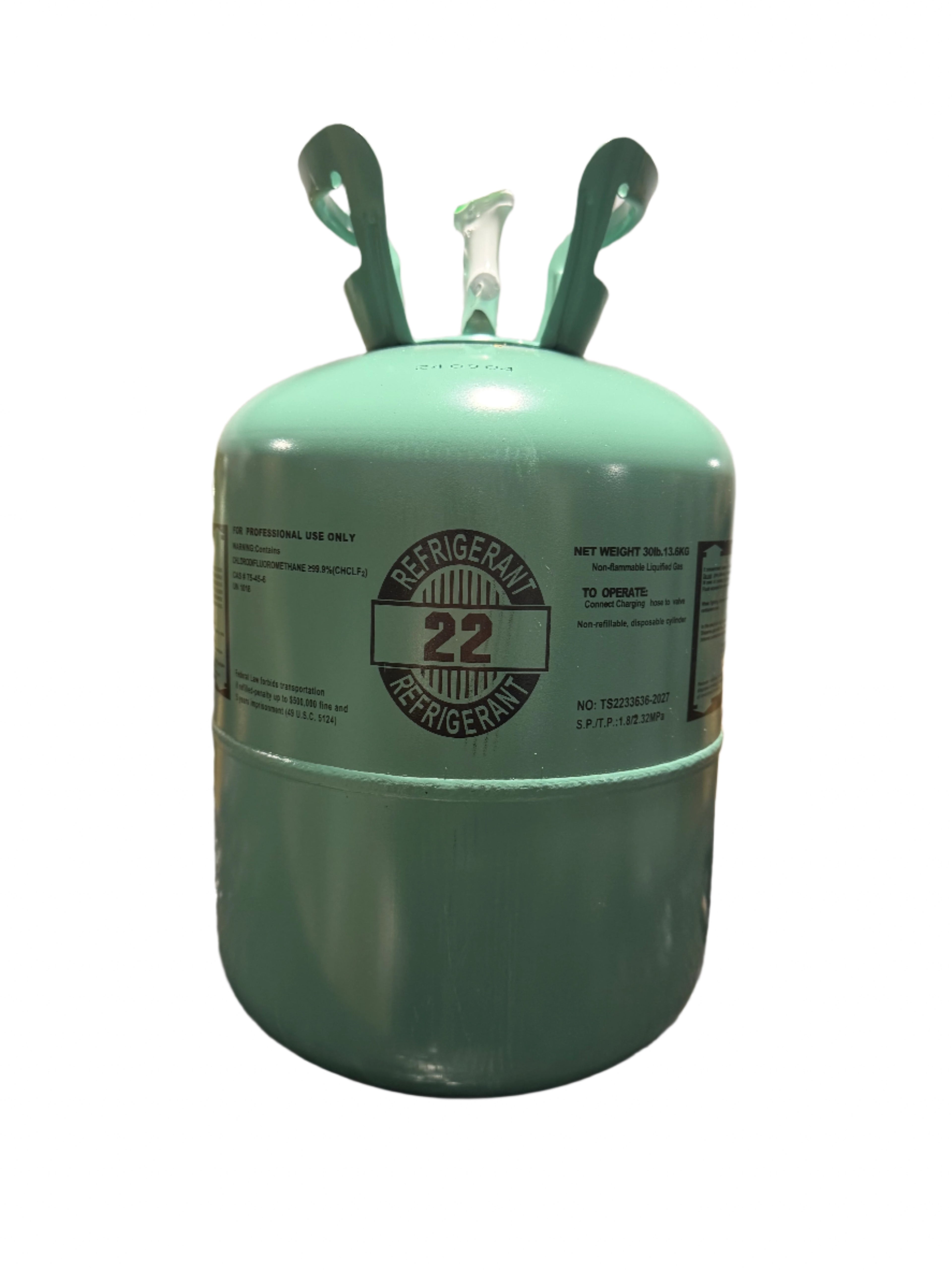 R22 REFRIGERANT 30 LB CYLINDER